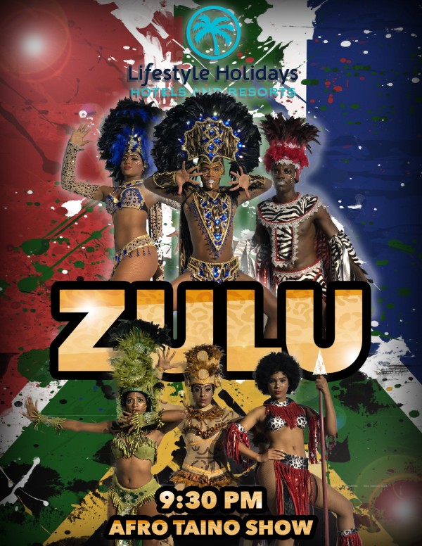 Zulu Afro-Taino Show Tuesday